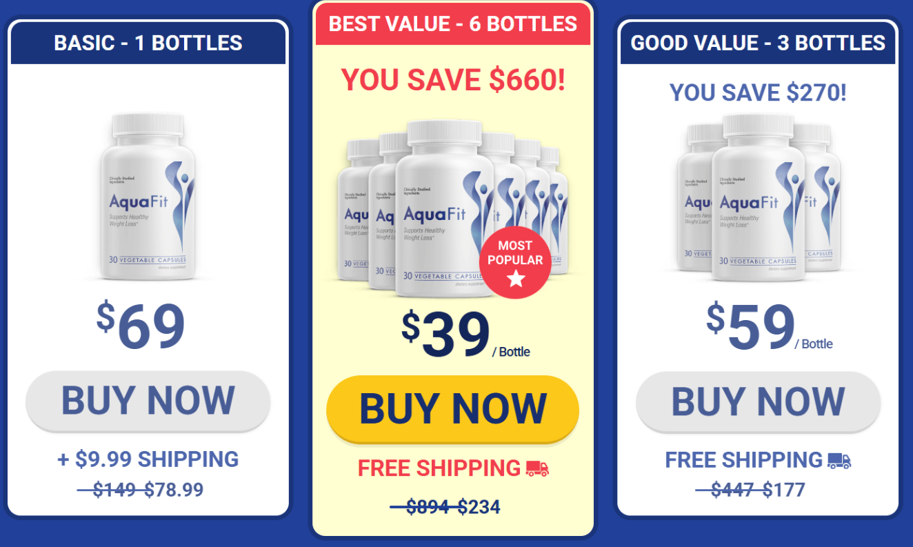 AquaFit Pricing
