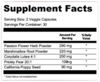 Nervogen Pro supplement facts