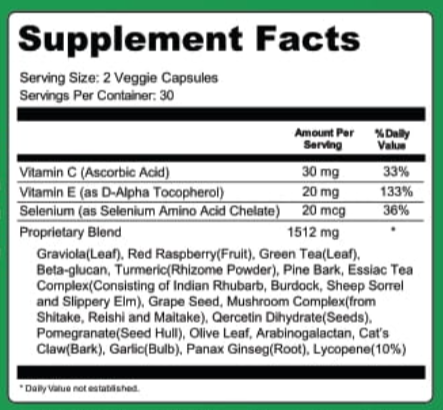 KeraGenis Supplement Facts