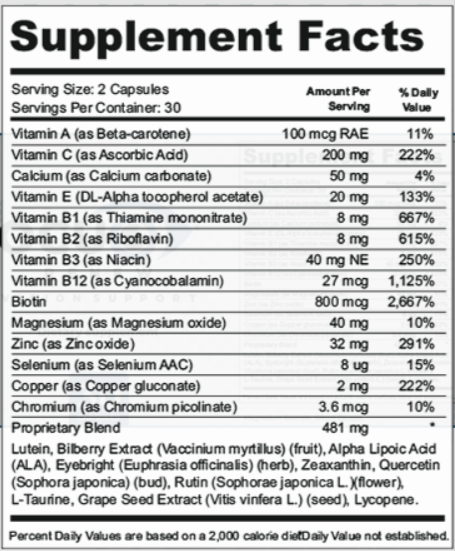 OcuRenew-Supplement-Facts